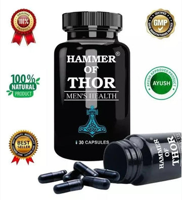 Hammer of Thor Immunty Capsule Herbal Supplement 100% Pure Natural Herbs Extract Only for Men 60 Capsule